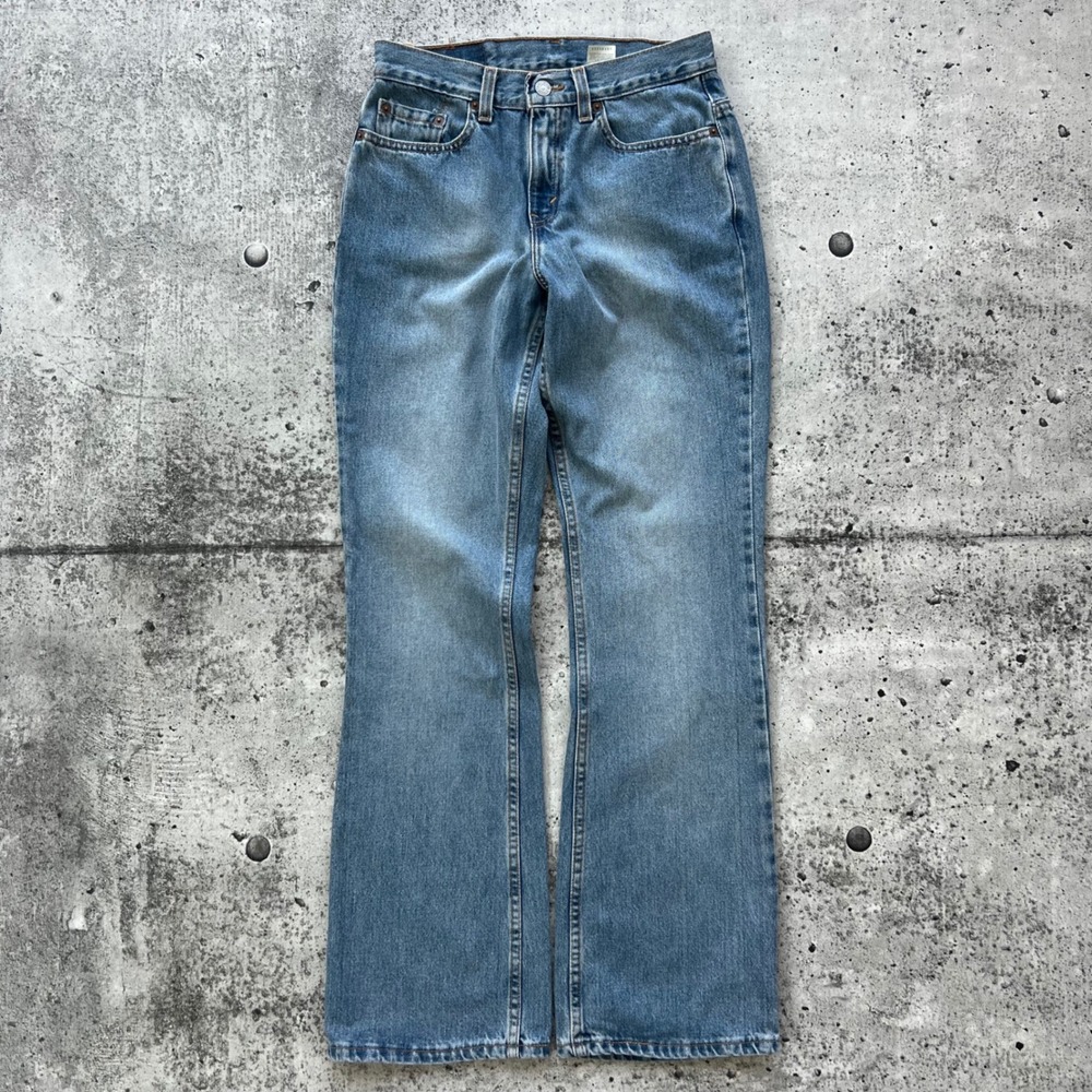 Vintage Levis Jeans Women 4 Medium Blue Low Rise 515 Boot Cut USA Made Y2K NWT